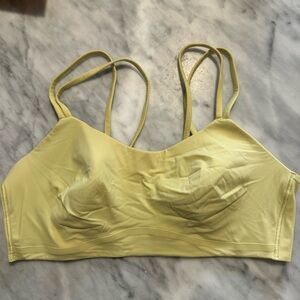 Lululemon like a cloud butter yellow sports bra